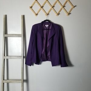 KIM ROGERS WOMEN'S PURPLE BLAZER SIZE 14